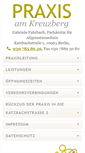 Mobile Screenshot of praxis-am-kreuzberg.de